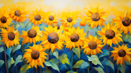 Colorful flowers background, spring season concept
