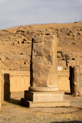 Ruin of ancient city Persepolis, Iran. Persepolis is a capital of the Achaemenid Empire. UNESCO declared Persepolis a World Heritage Site.