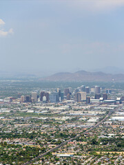 Downtown Skyline Aerial View of Phoenix on a Sunny Day - Captivating 4K Ultra HD Cityscape