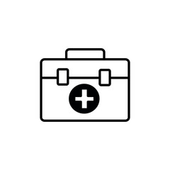 health bag icon, medikit. Simple design for graphics, logos, websites, social media, UI, mobile apps, EPS 10
