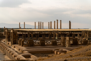 Ruin of ancient city Persepolis, Iran. Persepolis is a capital of the Achaemenid Empire. UNESCO...