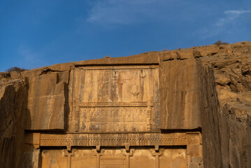 Ruin of ancient city Persepolis, Iran. Persepolis is a capital of the Achaemenid Empire. UNESCO declared Persepolis a World Heritage Site.