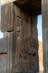 Ruin of ancient city Persepolis, Iran. Persepolis is a capital of the Achaemenid Empire. UNESCO...