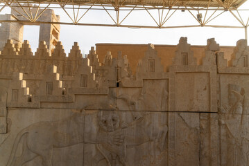Ruin of ancient city Persepolis  Iran. Persepolis is a capital of the Achaemenid Empire. UNESCO...