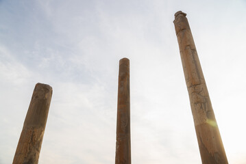 Ruin of ancient city Persepolis  Iran. Persepolis is a capital of the Achaemenid Empire. UNESCO declared Persepolis a World Heritage Site.
