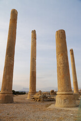 Ruin of ancient city Persepolis, Iran. Persepolis is a capital of the Achaemenid Empire. UNESCO...