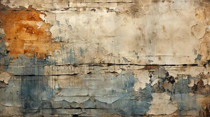 Watercolor old brown background texture abstract wall retro paper vintage grunge - Generative ai