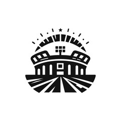 Stadium with scoreboard icon, Stadium with scoreboard icon, Arena sports stadium icon © Arju