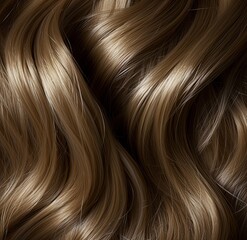 Naklejka premium beauty hair of natural long flowing hair royal