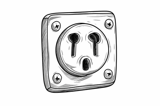 electric socket cartoon