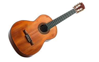Classical Guitar isolated on Transparent background.