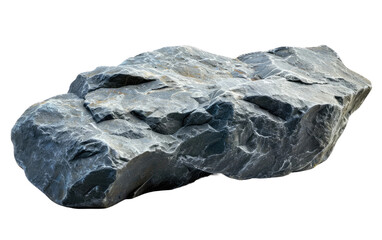 Grey Rock isolated on Transparent background.