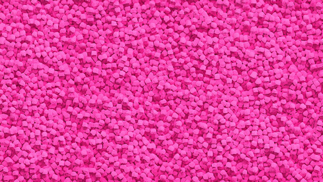 Background of very small pink candy grains - Generative AI