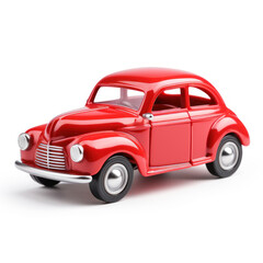 small car toy on white background