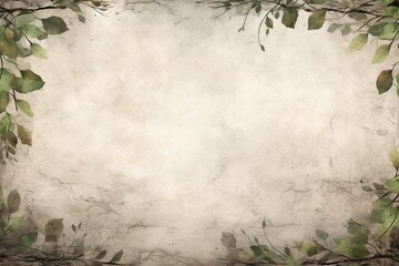 paper background with leaves