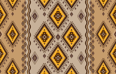 Tribal vector ornament. Seamless African pattern. Ethnic carpet with chevrons. 
Aztec style. Geometric mosaic on the tile, majolica. Ancient interior. 
Modern rug. Geo print on textile. Kente Cloth.