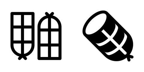 Editable salami vector icon. Part of a big icon set family. Perfect for web and app interfaces, presentations, infographics, etc