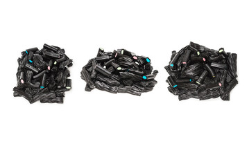 Jelly anise candy. Top view. Delicious gelatin candies.