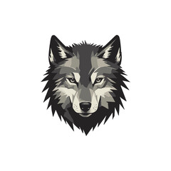 Logo vector animail wofi illustration on white background