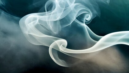 White smoke texture in black background