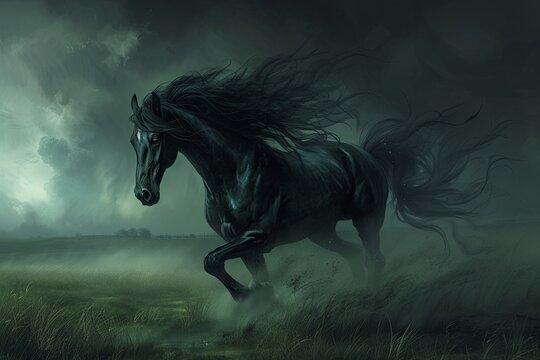 Dark fantasy horse 