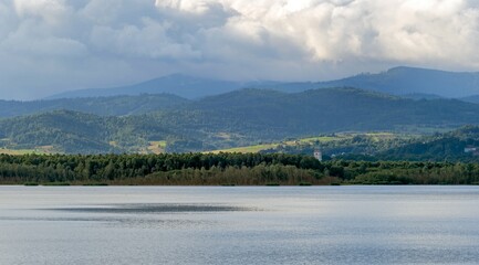 Lake Zywieckie, southern Poland
