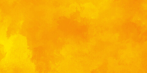 Abstract gold paper Background texture,yellow orange watercolor with gradation feels simplicity and fervor.watercolor hand painted yellow watercolor background.Cement orange background, - obrazy, fototapety, plakaty