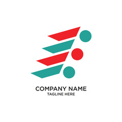 Company logo design simple concept Premium Vector