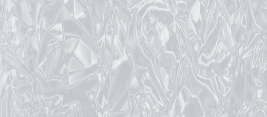 the texture of a crumpled crystalized marble, plastic or polyethylene bag texture with liquid stains, Crystal clear Shiny white or gray abstract background texture, Texture of ice on the surface.	
 - obrazy, fototapety, plakaty