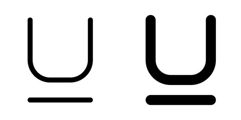 Editable underline text format vector icon. Part of a big icon set family. Perfect for web and app interfaces, presentations, infographics, etc