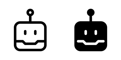 Editable robot head vector icon. Part of a big icon set family. Perfect for web and app interfaces, presentations, infographics, etc