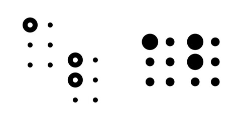 Editable braille vector icon. Part of a big icon set family. Perfect for web and app interfaces, presentations, infographics, etc