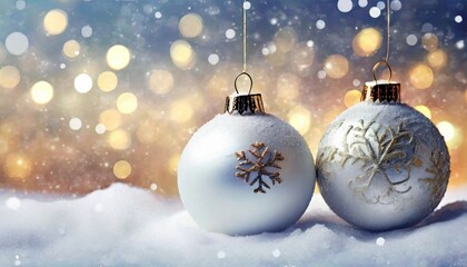 christmas background with balls 