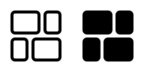 Editable vector mason grid icon. Part of a big icon set family. Perfect for web and app interfaces, presentations, infographics, etc