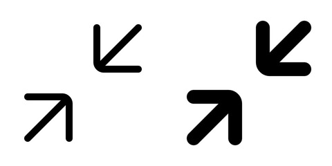 Editable vector minimize screen icon. Part of a big icon set family. Perfect for web and app interfaces, presentations, infographics, etc