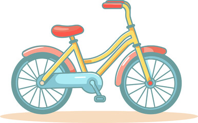 Vector Cartoon of Bike Workshop Bike Frame Geometry Diagram Vector