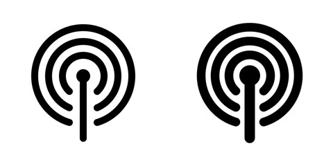 Editable vector wifi hotspot antenna icon. Part of a big icon set family. Perfect for web and app interfaces, presentations, infographics, etc