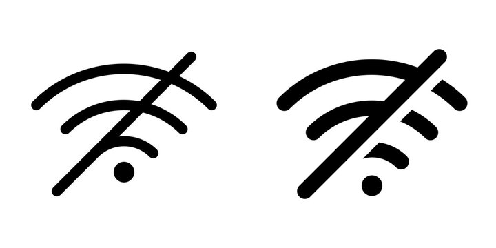 Editable vector no wifi access signal icon. Part of a big icon set family. Perfect for web and app interfaces, presentations, infographics, etc