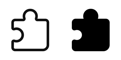 Editable vector puzzle piece plugin icon. Part of a big icon set family. Perfect for web and app interfaces, presentations, infographics, etc