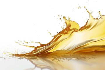 Oil splash isolated on white background