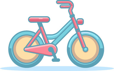 Vector Cartoon of Bike Couriers Bike Frame Geometry Blueprint Vector