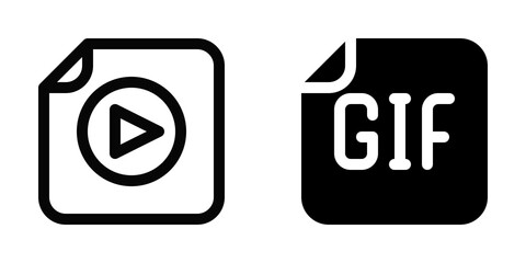 Editable vector media file icon. Part of a big icon set family. Perfect for web and app interfaces, presentations, infographics, etc