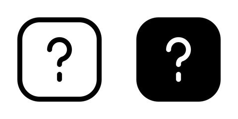 Editable vector question mark info square icon. Part of a big icon set family. Perfect for web and app interfaces, presentations, infographics, etc