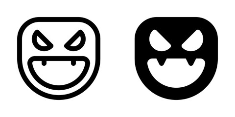 Editable vector evil face mask icon. Part of a big icon set family. Perfect for web and app interfaces, presentations, infographics, etc