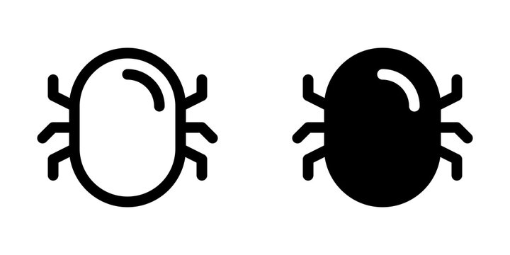 Editable vector computer system bug virus icon. Part of a big icon set family. Perfect for web and app interfaces, presentations, infographics, etc
