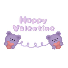 baby shower card valentines day illustration