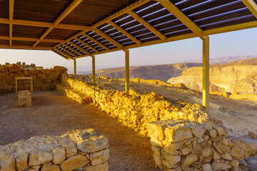Ancient ruins of the Masada Fortress