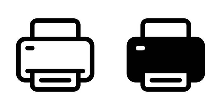 Editable vector print printer icon. Part of a big icon set family. Perfect for web and app interfaces, presentations, infographics, etc