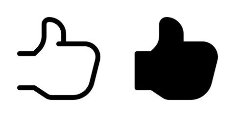 Editable vector like thumb reaction arrow icon. Part of a big icon set family. Perfect for web and app interfaces, presentations, infographics, etc