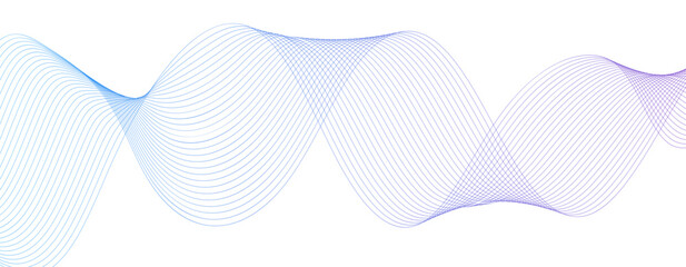 Abstract colorful wave line transparent background modern stream wave background and wave curve lines background. Vector business Illustration pattern of lines in transparent background	